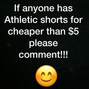 Trying to find ATHLETIC SHORTS